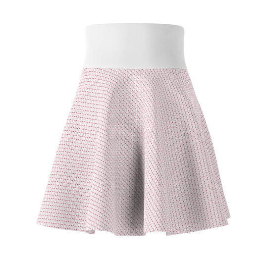 Heart Checkered Women's Skater Skirt