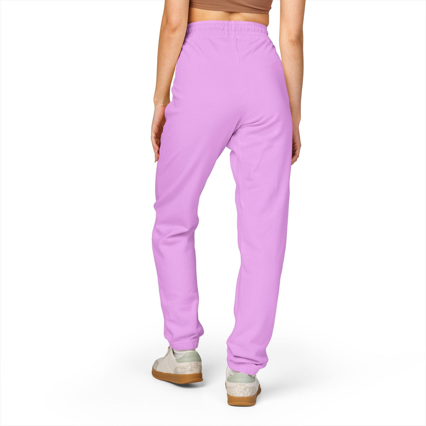 Minimal Script Logo Sweatpants | Garment-Dyed Fleece