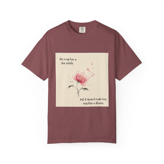 Pink Watercolor Peony Tee | Floral Quote T-shirt