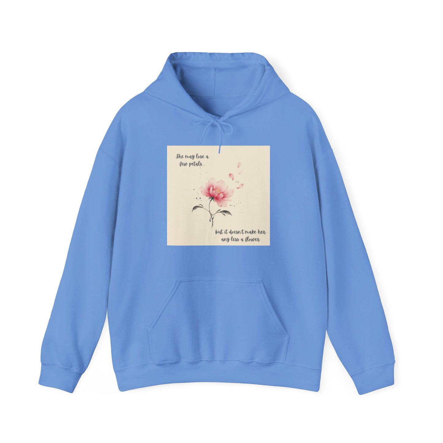 Pink Watercolor Flower hoodie | Inspirational Quote Sweatshirt