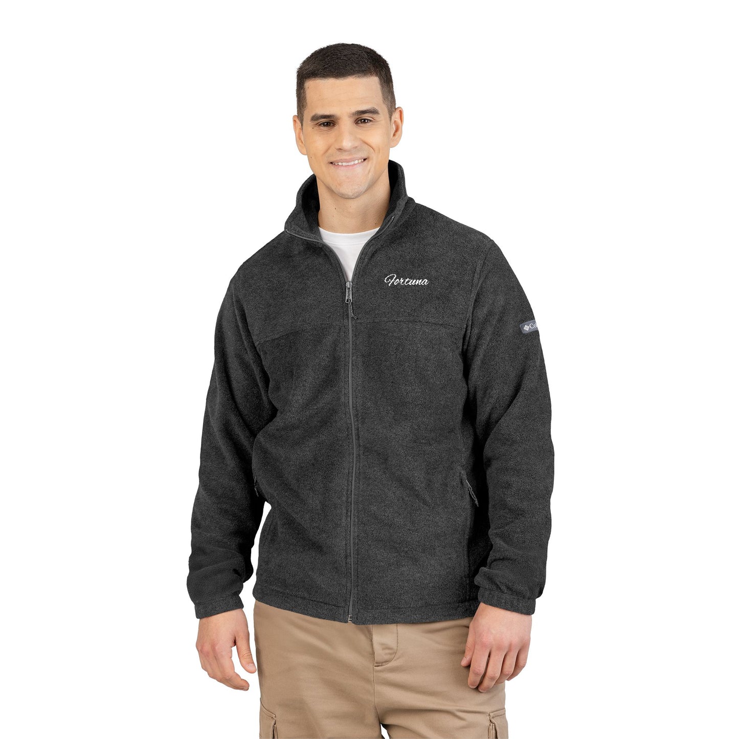 Embroidered Columbia Fleece Jacket – Cozy Zip-Up Outerwear