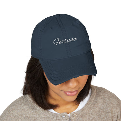 Fortuna script baseball cap | Embroidered hat