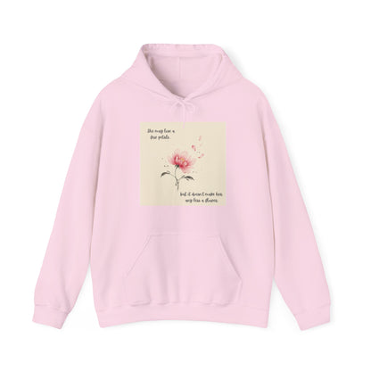 Pink Watercolor Flower hoodie | Inspirational Quote Sweatshirt