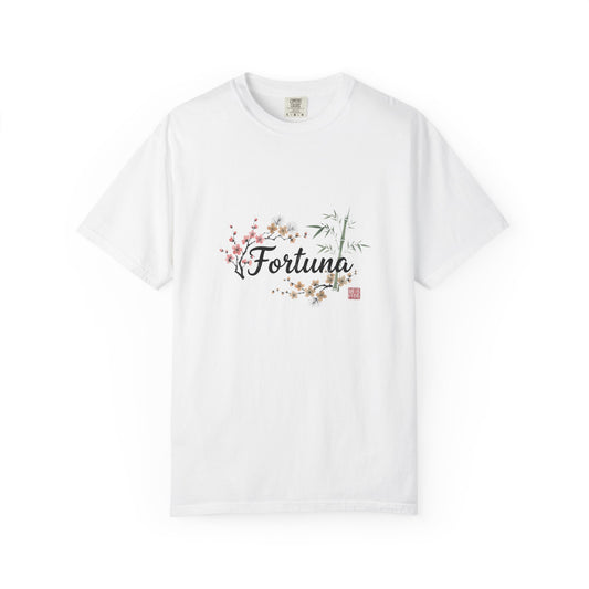 Japanese Floral Brush Script T-Shirt | Fortuna tee