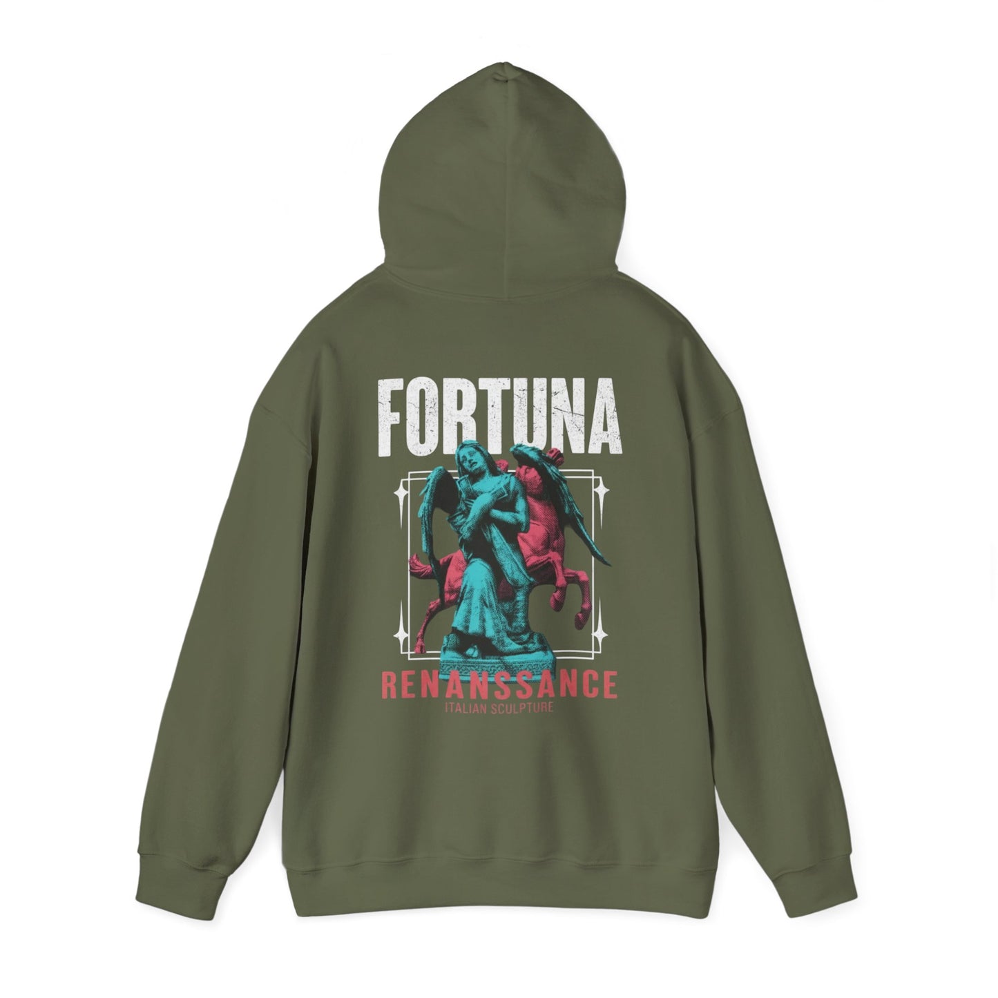 Fortuna Renaissance Hoodie – Vintage Statue Graphic Hooded Sweatshirt