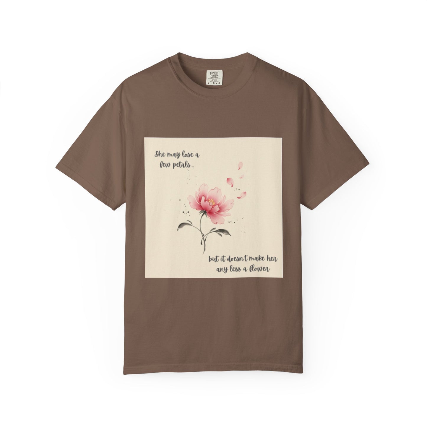 Pink Watercolor Peony Tee | Floral Quote T-shirt