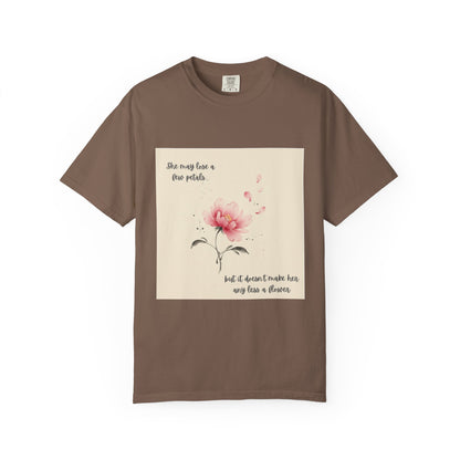 Pink Watercolor Peony Tee | Floral Quote T-shirt