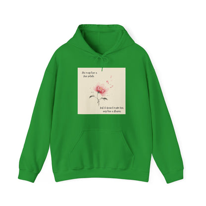 Pink Watercolor Flower hoodie | Inspirational Quote Sweatshirt