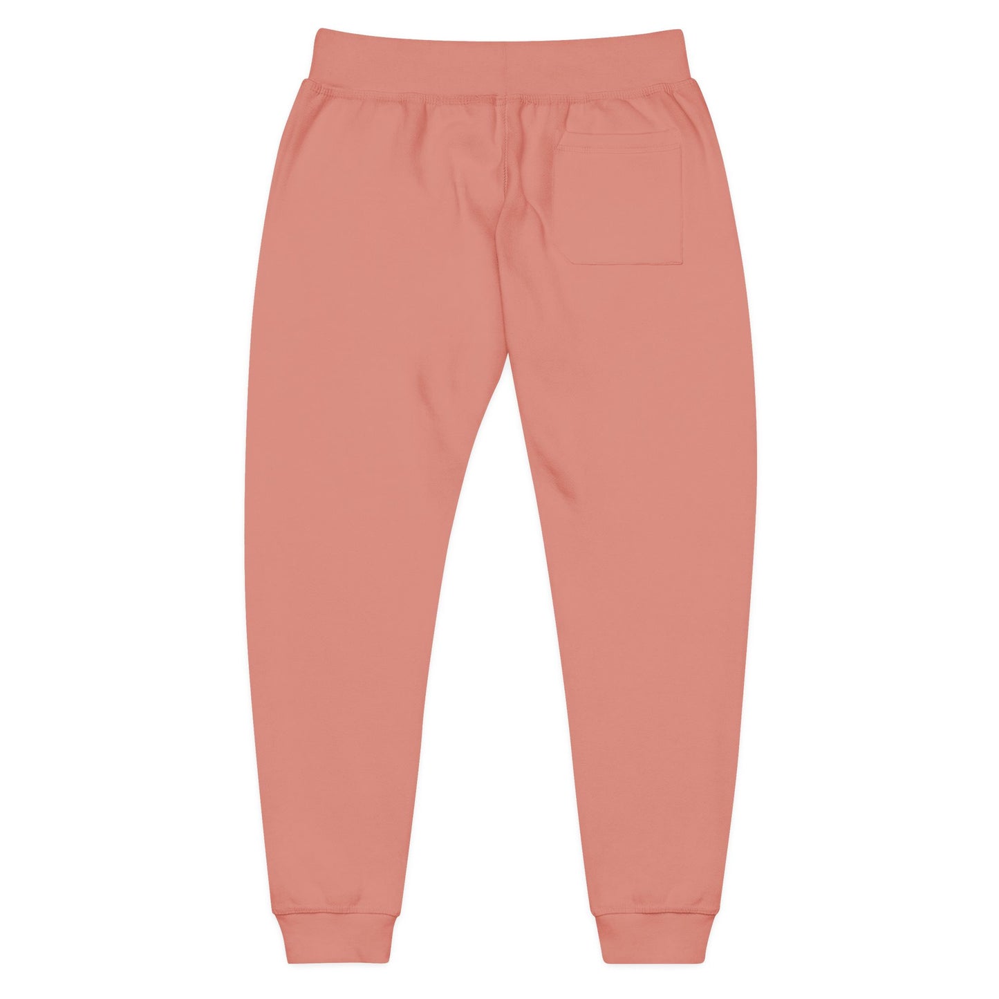 Minimal Script Embroidery Sweatpants | Coral Fleece Joggers