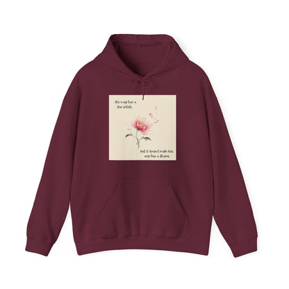 Pink Watercolor Flower hoodie | Inspirational Quote Sweatshirt
