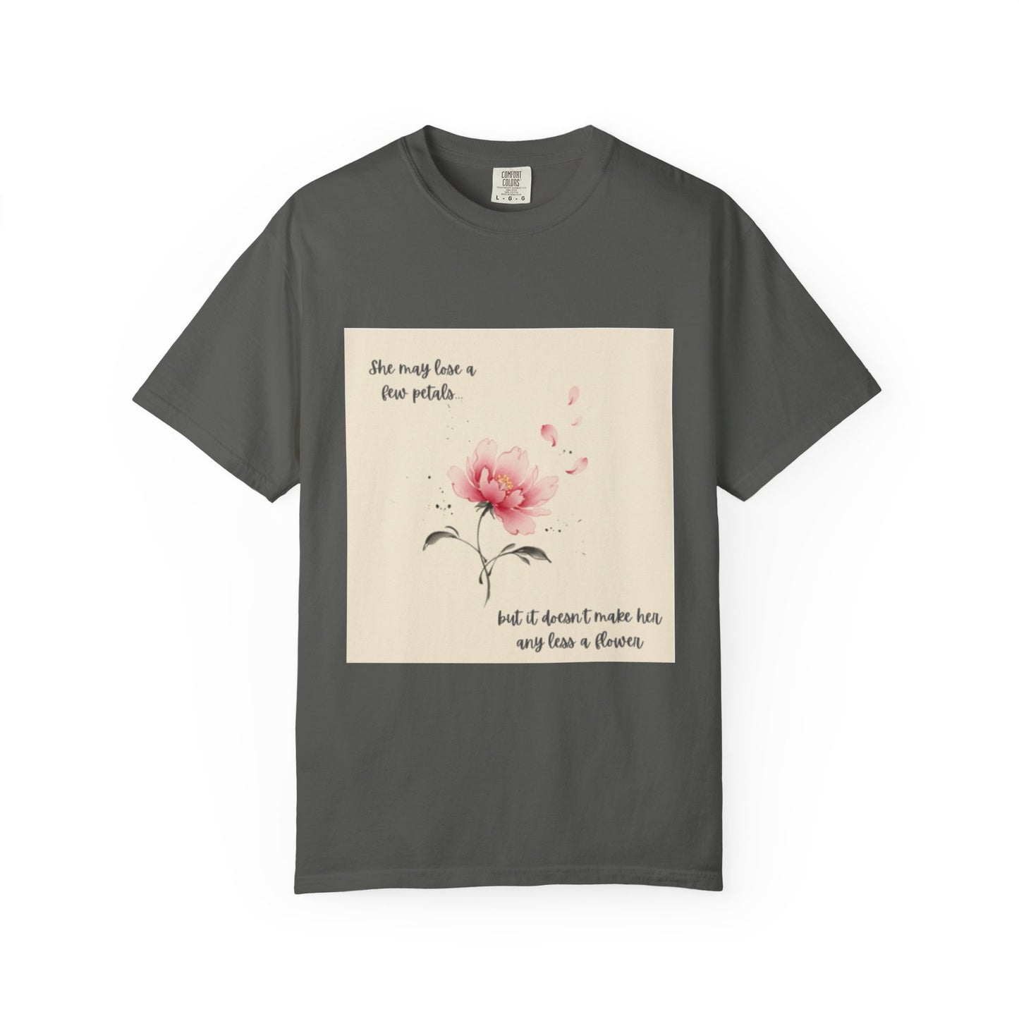 Pink Watercolor Peony Tee | Floral Quote T-shirt