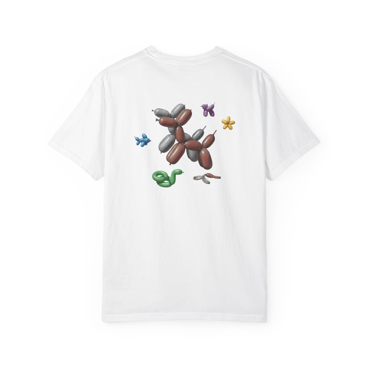 Balloon Dog Graphic T-Shirt — Playful Red Balloon Animal Tee