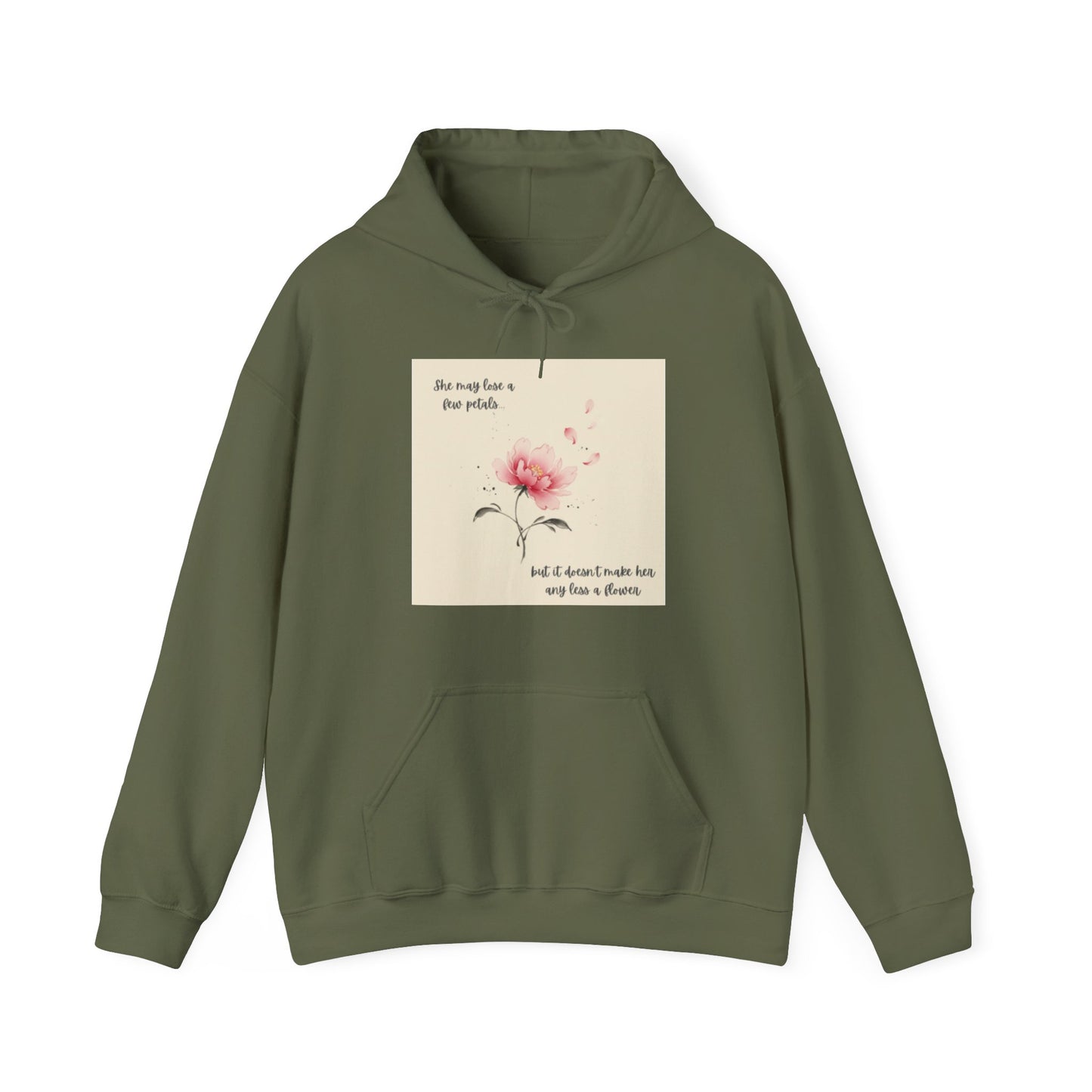 Pink Watercolor Flower hoodie | Inspirational Quote Sweatshirt