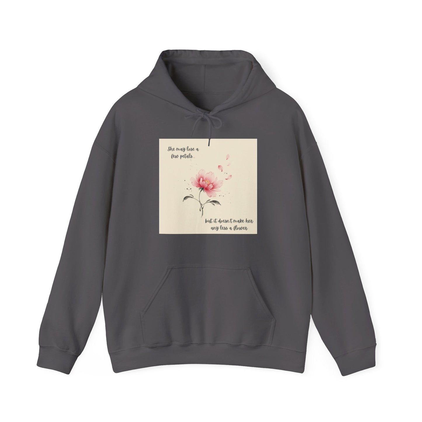 Pink Watercolor Flower hoodie | Inspirational Quote Sweatshirt