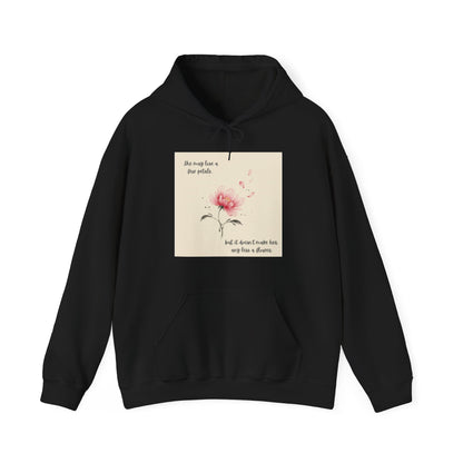 Pink Watercolor Flower hoodie | Inspirational Quote Sweatshirt