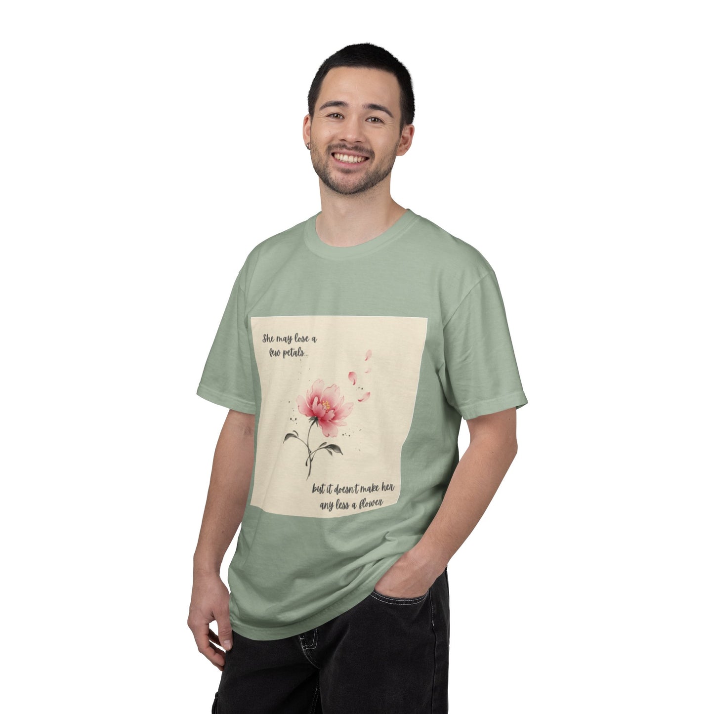 Pink Watercolor Peony Tee | Floral Quote T-shirt