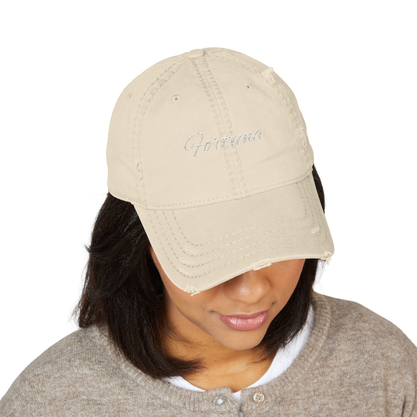 Fortuna script baseball cap | Embroidered hat