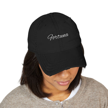 Fortuna script baseball cap | Embroidered hat