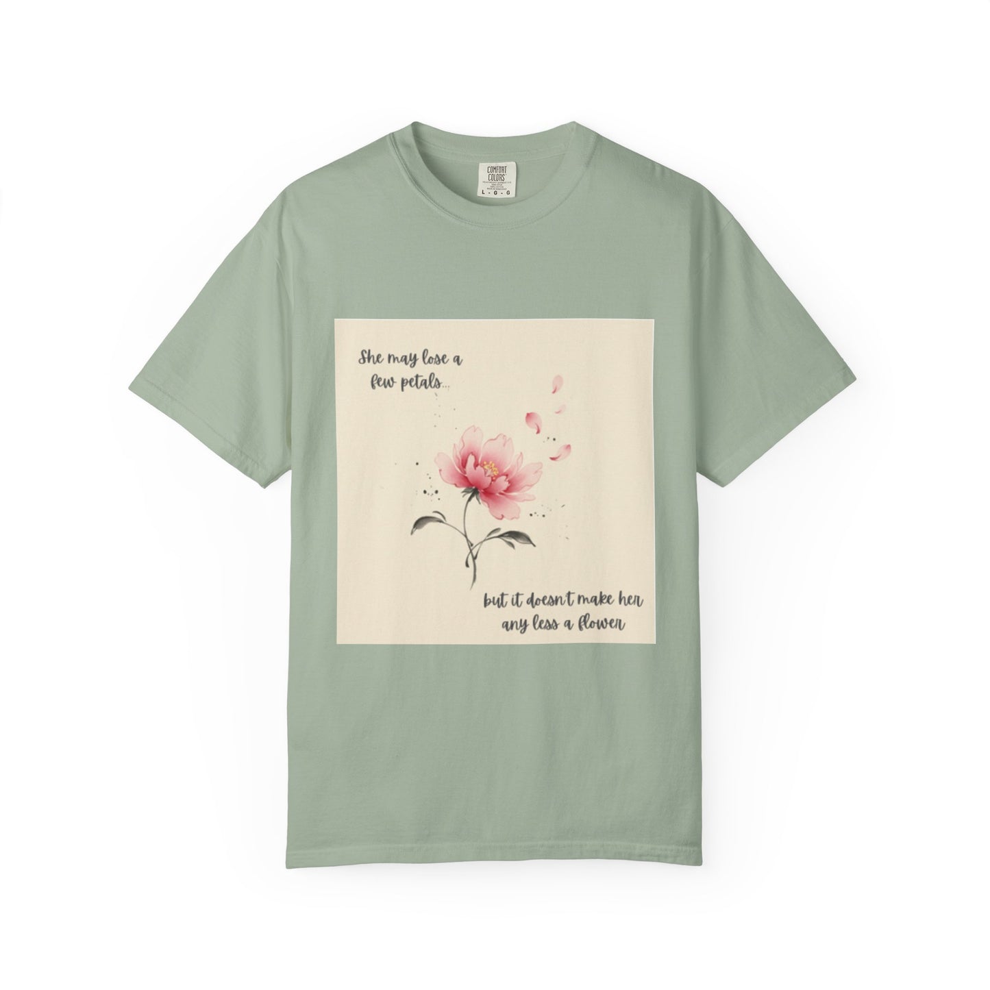 Pink Watercolor Peony Tee | Floral Quote T-shirt