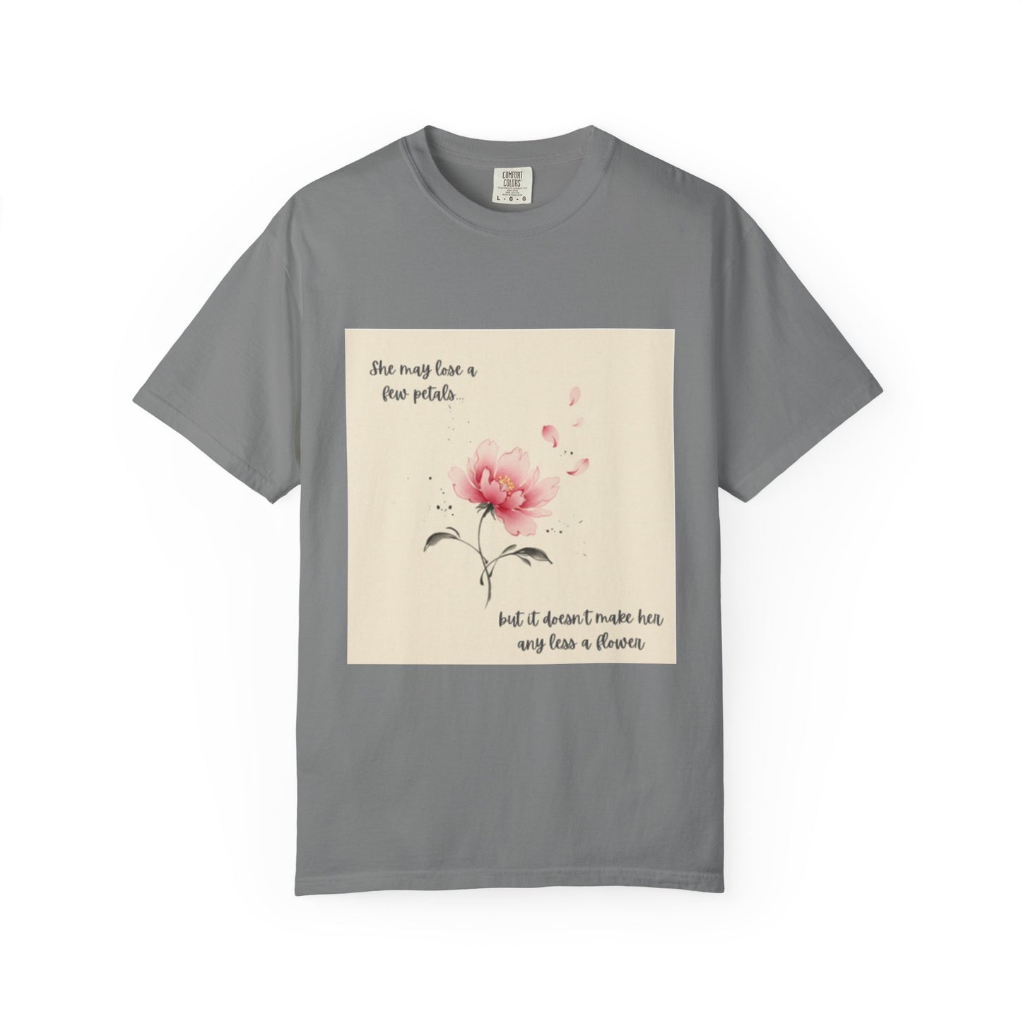 Pink Watercolor Peony Tee | Floral Quote T-shirt