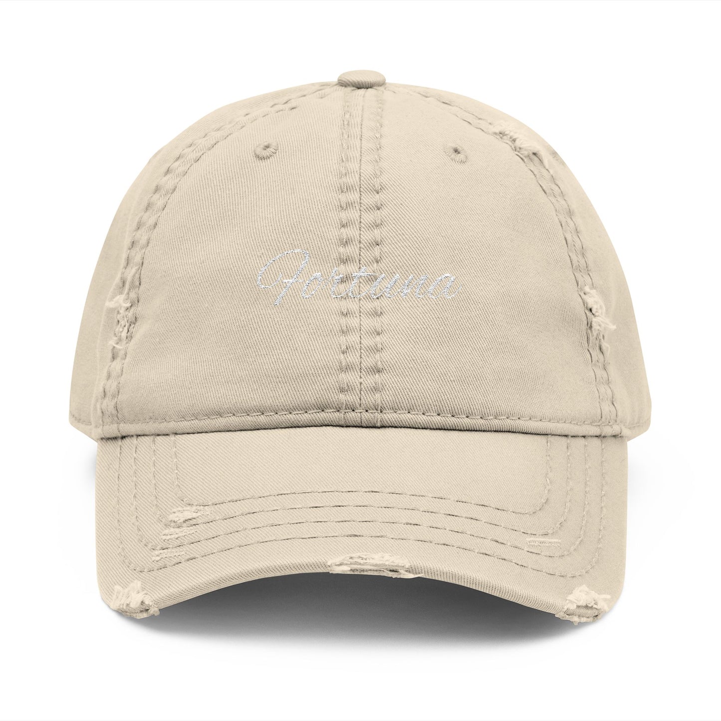 Fortuna script baseball cap | Embroidered hat