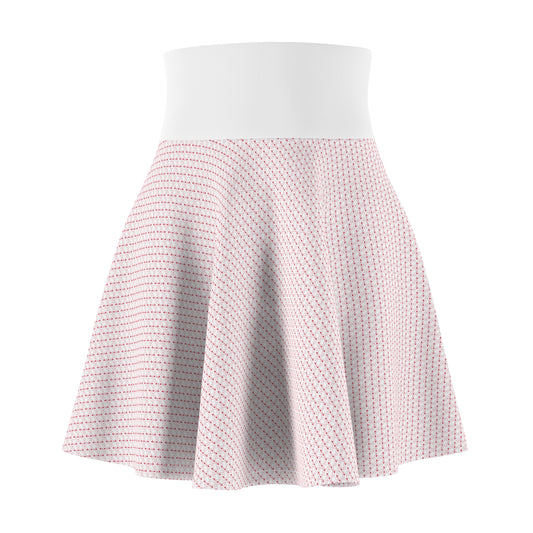 Heart Checkered Women's Skater Skirt