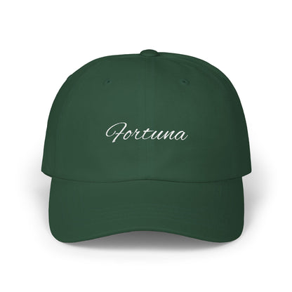 Fortuna embroidered script cap | Adjustable baseball hat