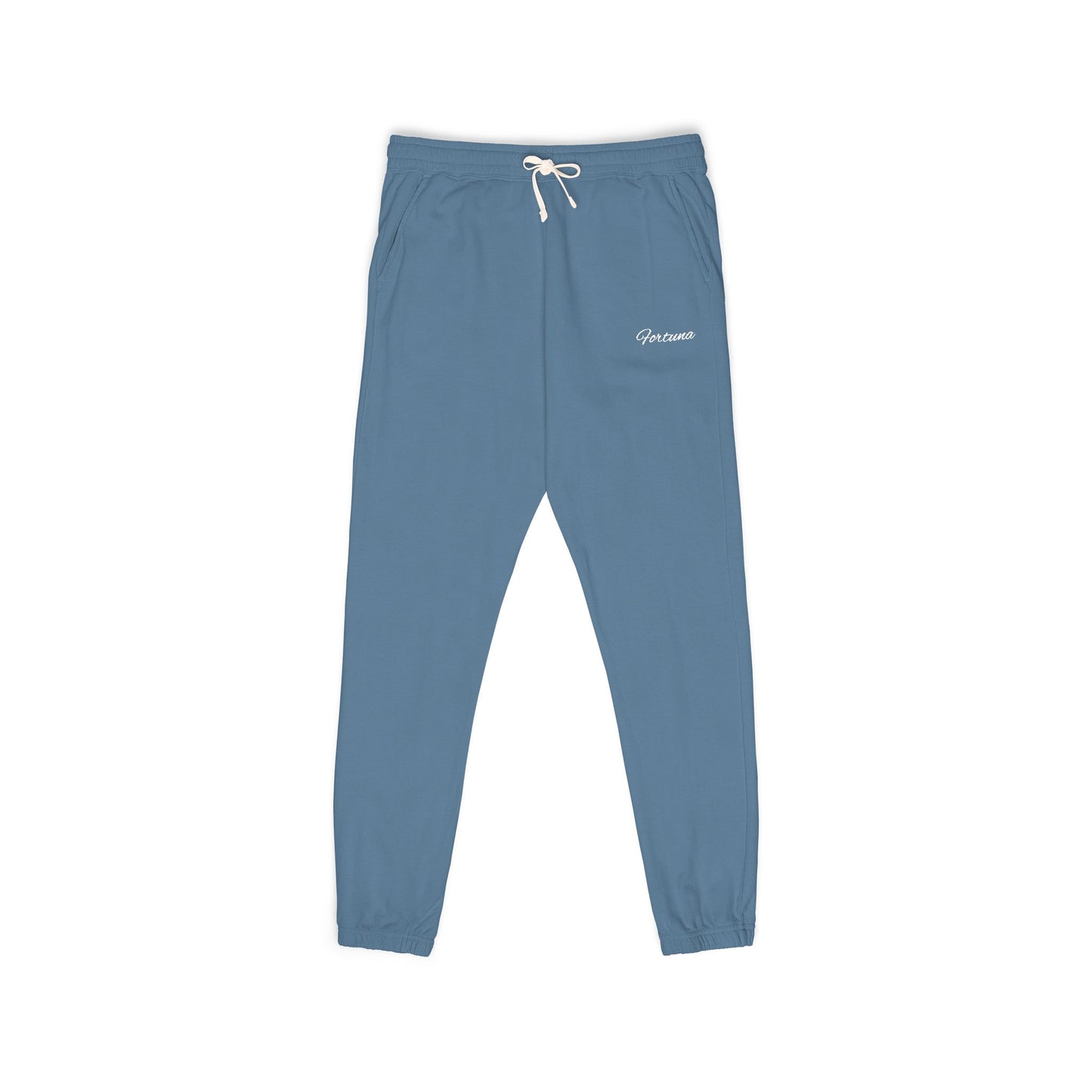 Minimal Script Logo Sweatpants | Garment-Dyed Fleece