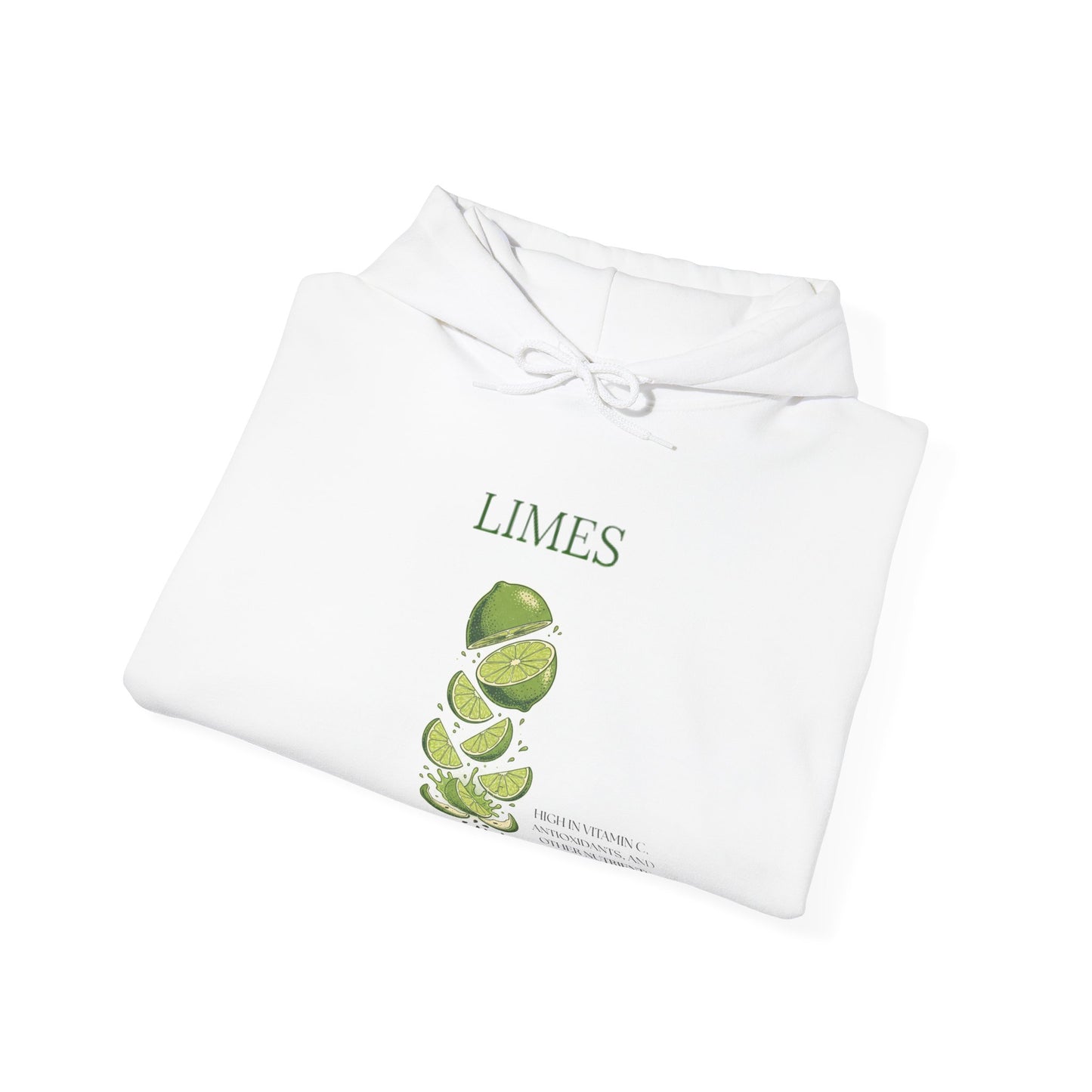 Falling Limes Hoodie | Citrus Fruit Illustration