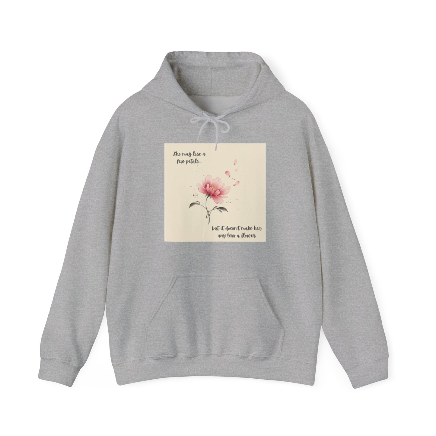 Pink Watercolor Flower hoodie | Inspirational Quote Sweatshirt