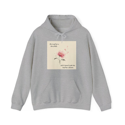 Pink Watercolor Flower hoodie | Inspirational Quote Sweatshirt