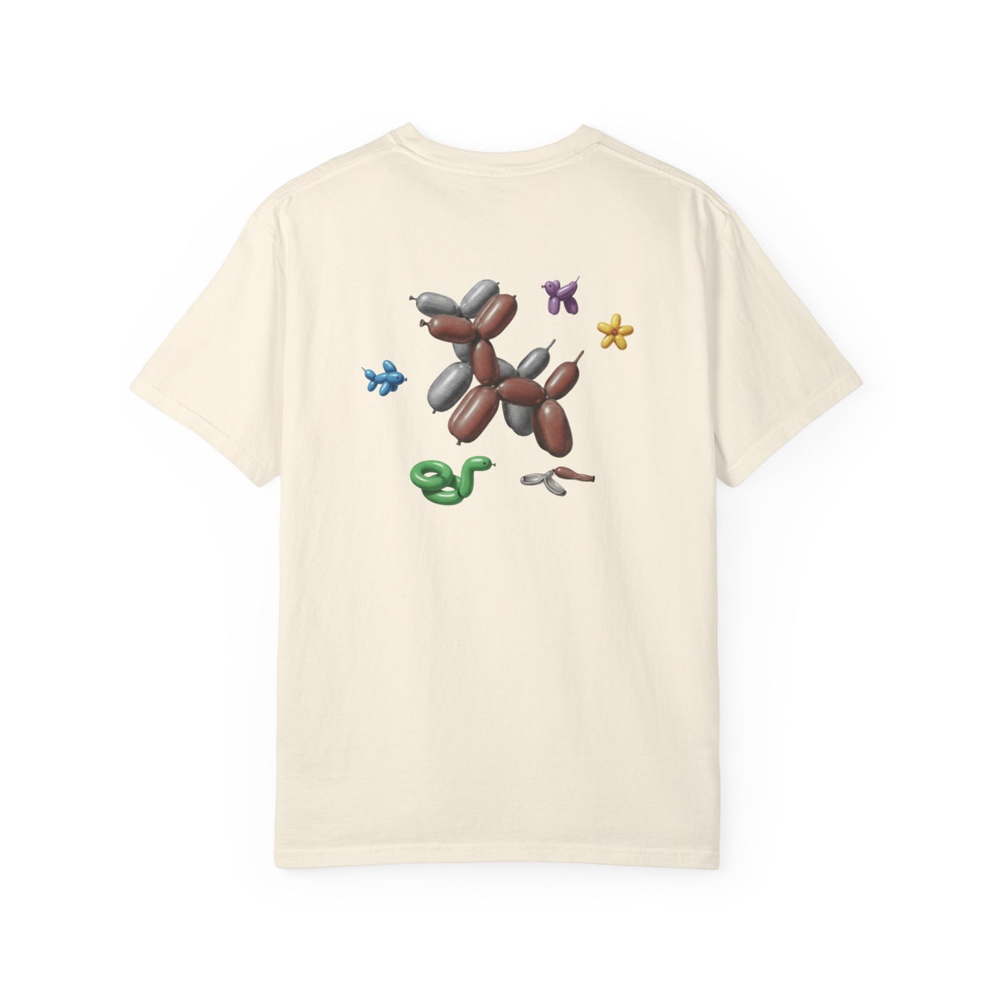 Balloon Dog Graphic T-Shirt — Playful Red Balloon Animal Tee