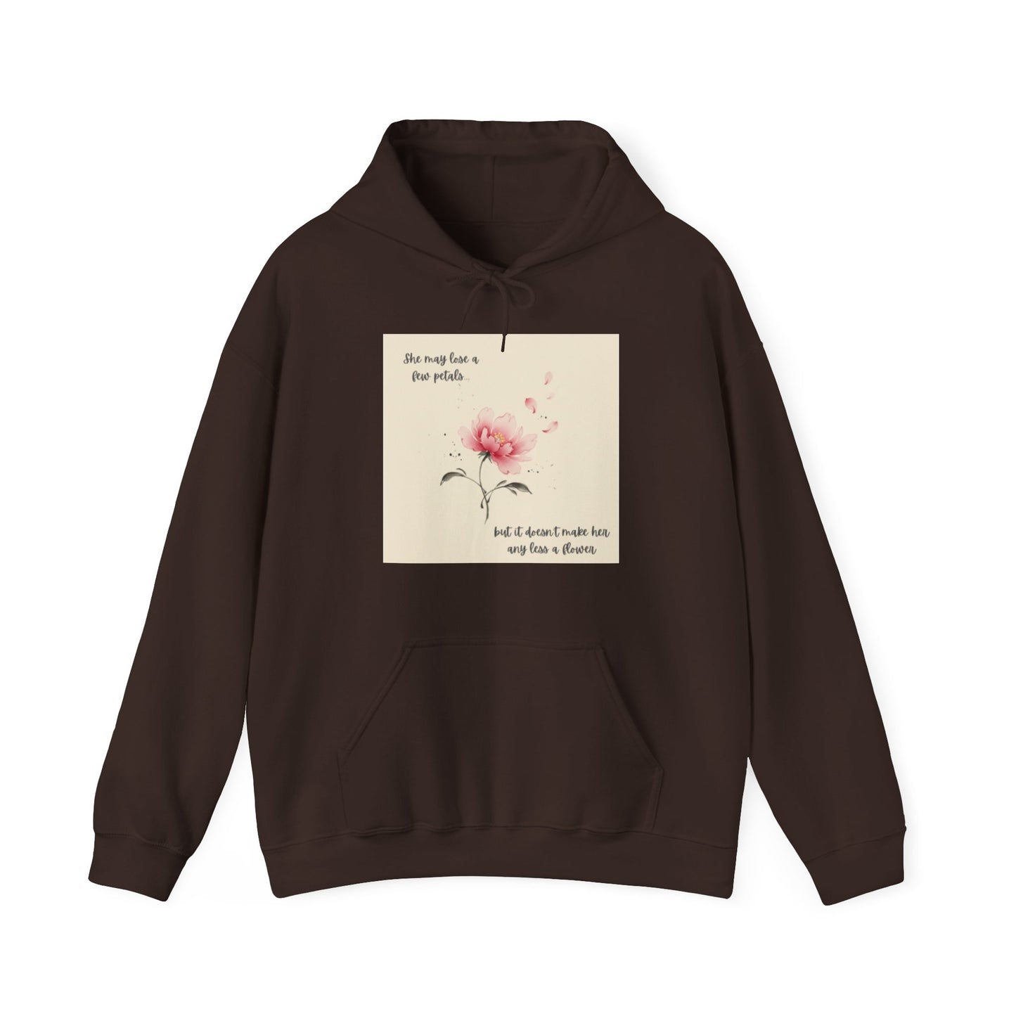 Pink Watercolor Flower hoodie | Inspirational Quote Sweatshirt