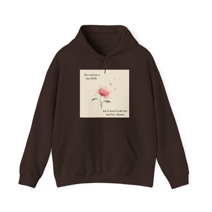 Pink Watercolor Flower hoodie | Inspirational Quote Sweatshirt