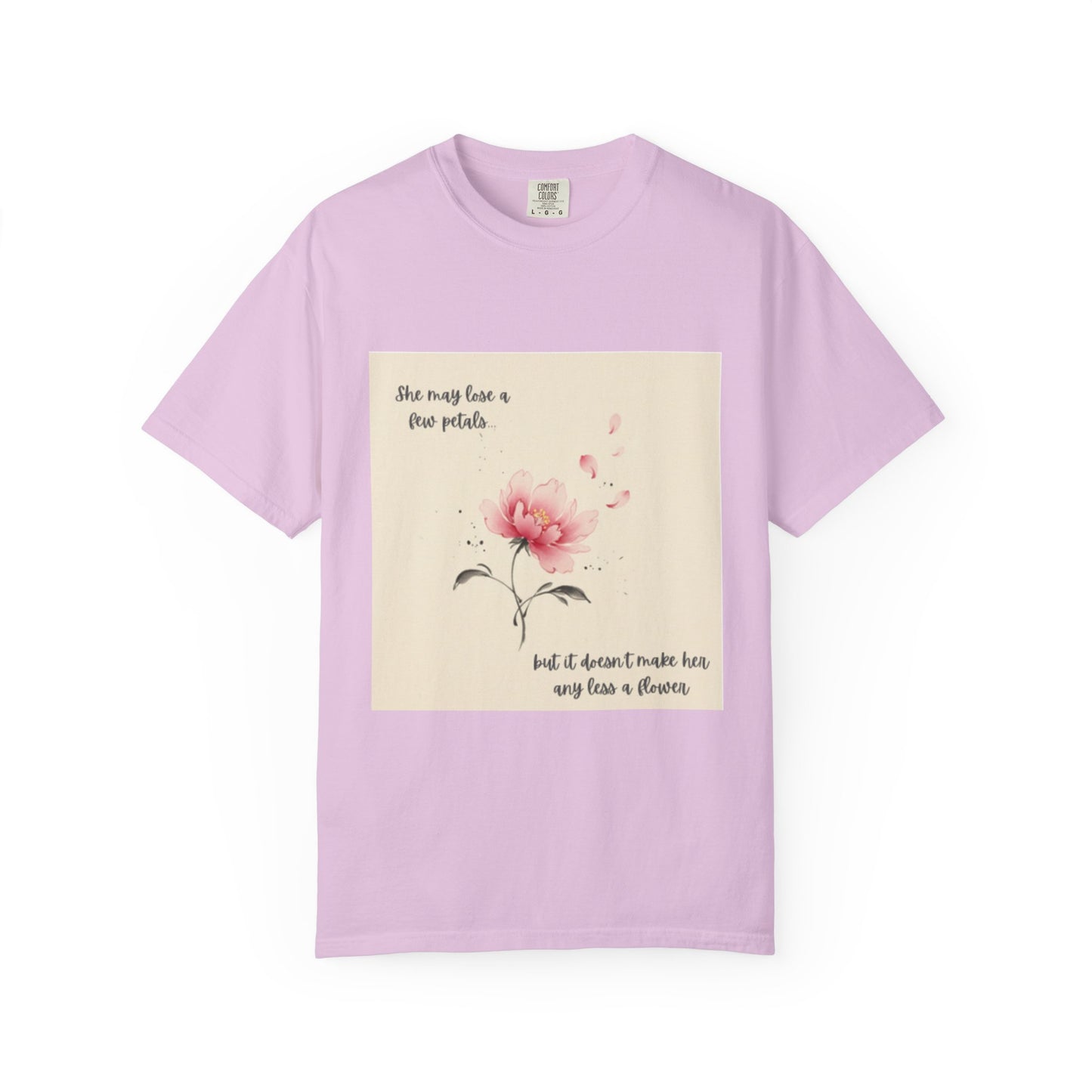 Pink Watercolor Peony Tee | Floral Quote T-shirt