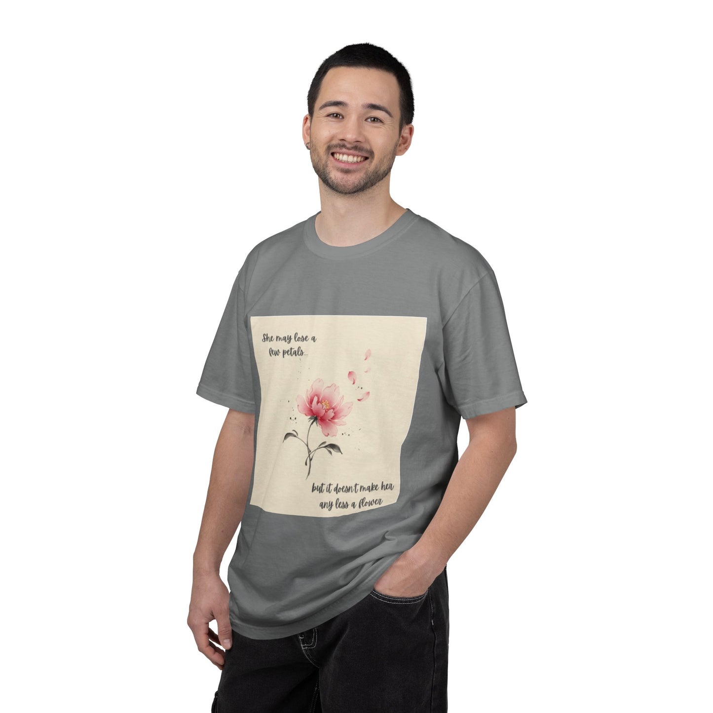 Pink Watercolor Peony Tee | Floral Quote T-shirt