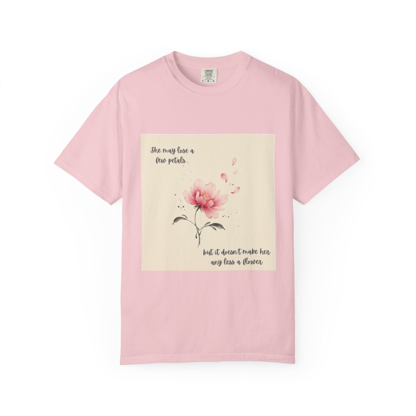 Pink Watercolor Peony Tee | Floral Quote T-shirt