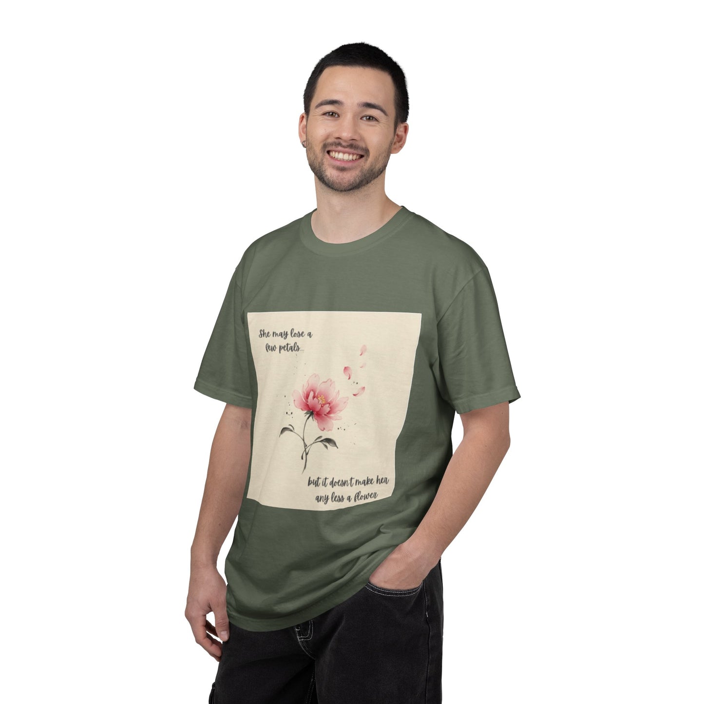 Pink Watercolor Peony Tee | Floral Quote T-shirt