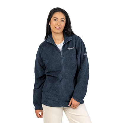 Embroidered Columbia Fleece Jacket – Cozy Zip-Up Outerwear