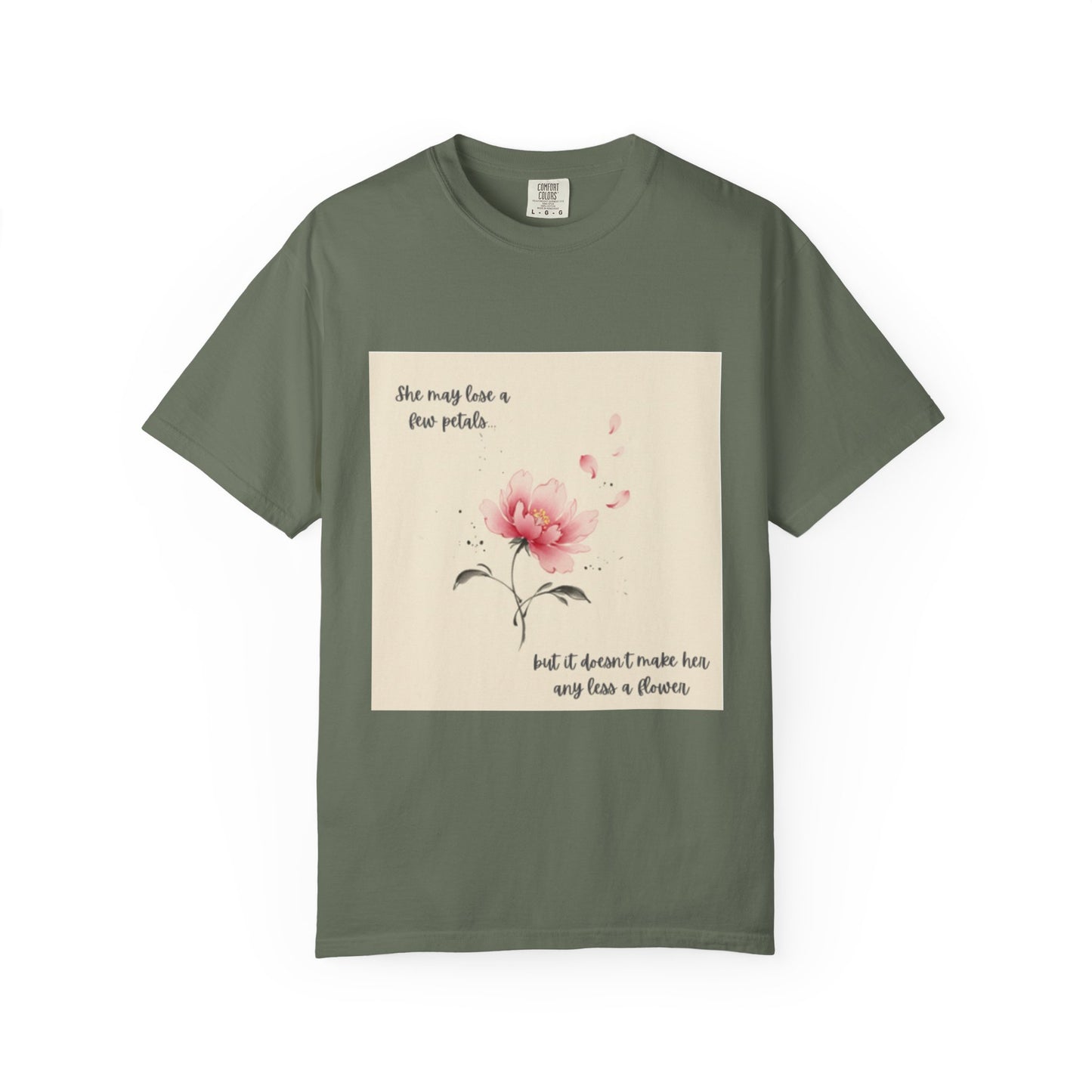 Pink Watercolor Peony Tee | Floral Quote T-shirt