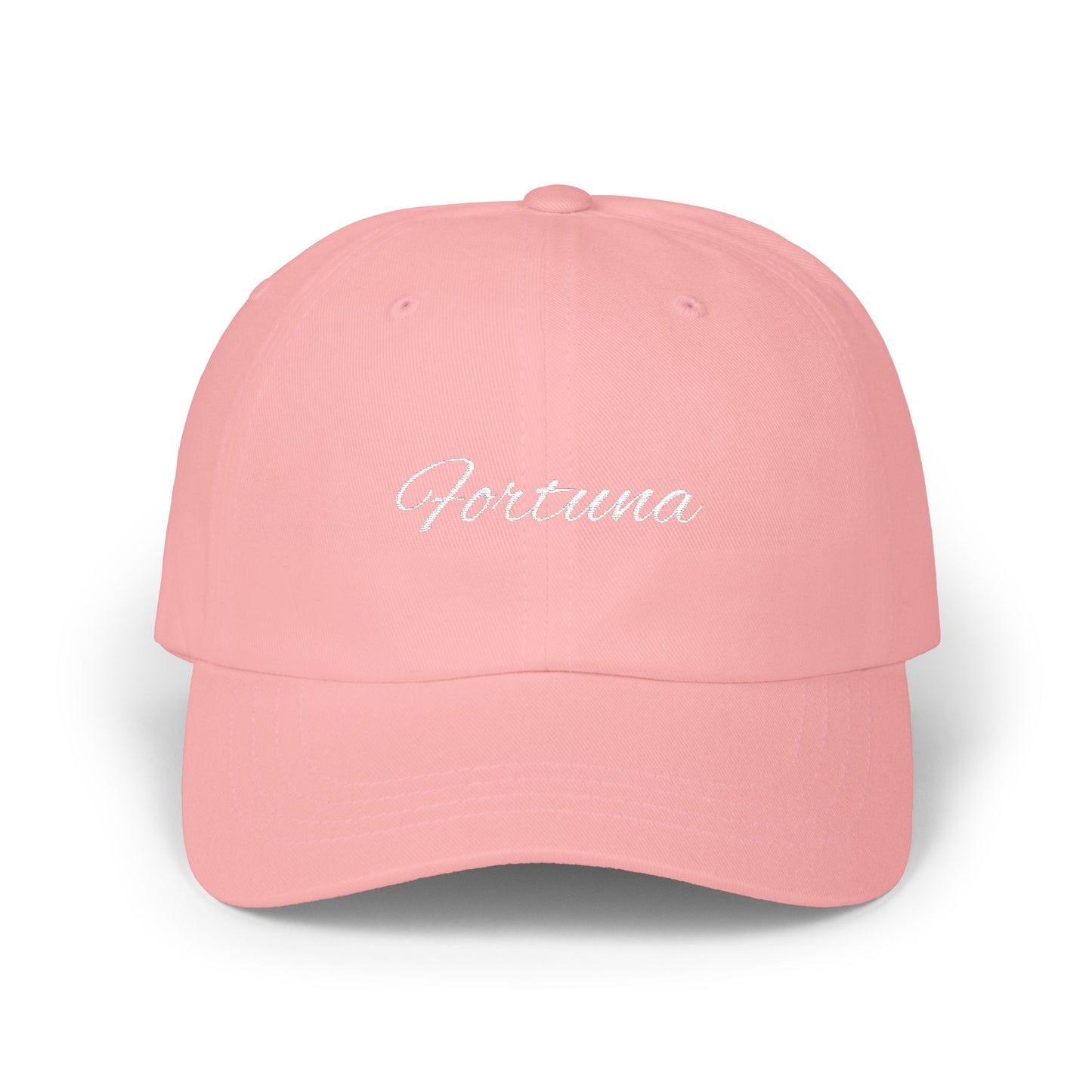 Fortuna embroidered script cap | Adjustable baseball hat