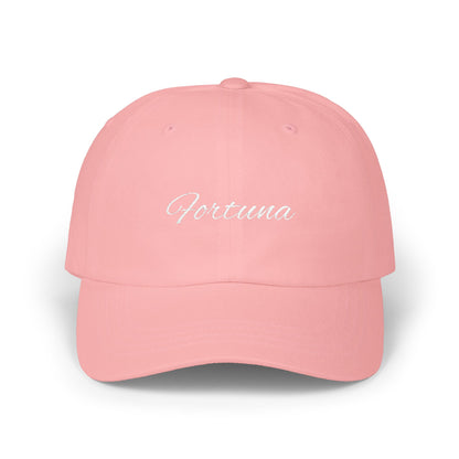 Fortuna embroidered script cap | Adjustable baseball hat
