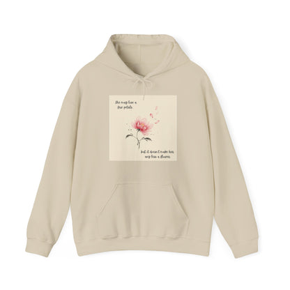 Pink Watercolor Flower hoodie | Inspirational Quote Sweatshirt