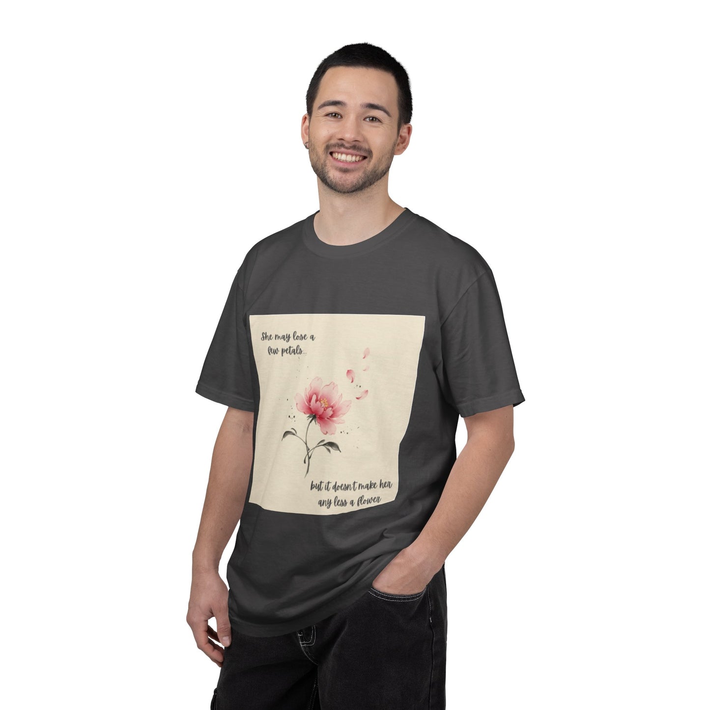 Pink Watercolor Peony Tee | Floral Quote T-shirt