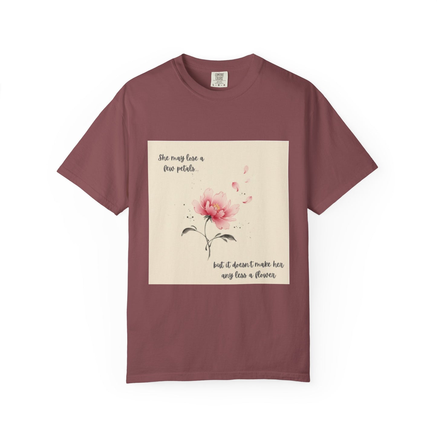 Pink Watercolor Peony Tee | Floral Quote T-shirt