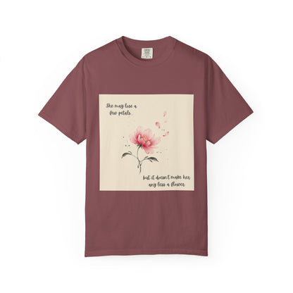 Pink Watercolor Peony Tee | Floral Quote T-shirt