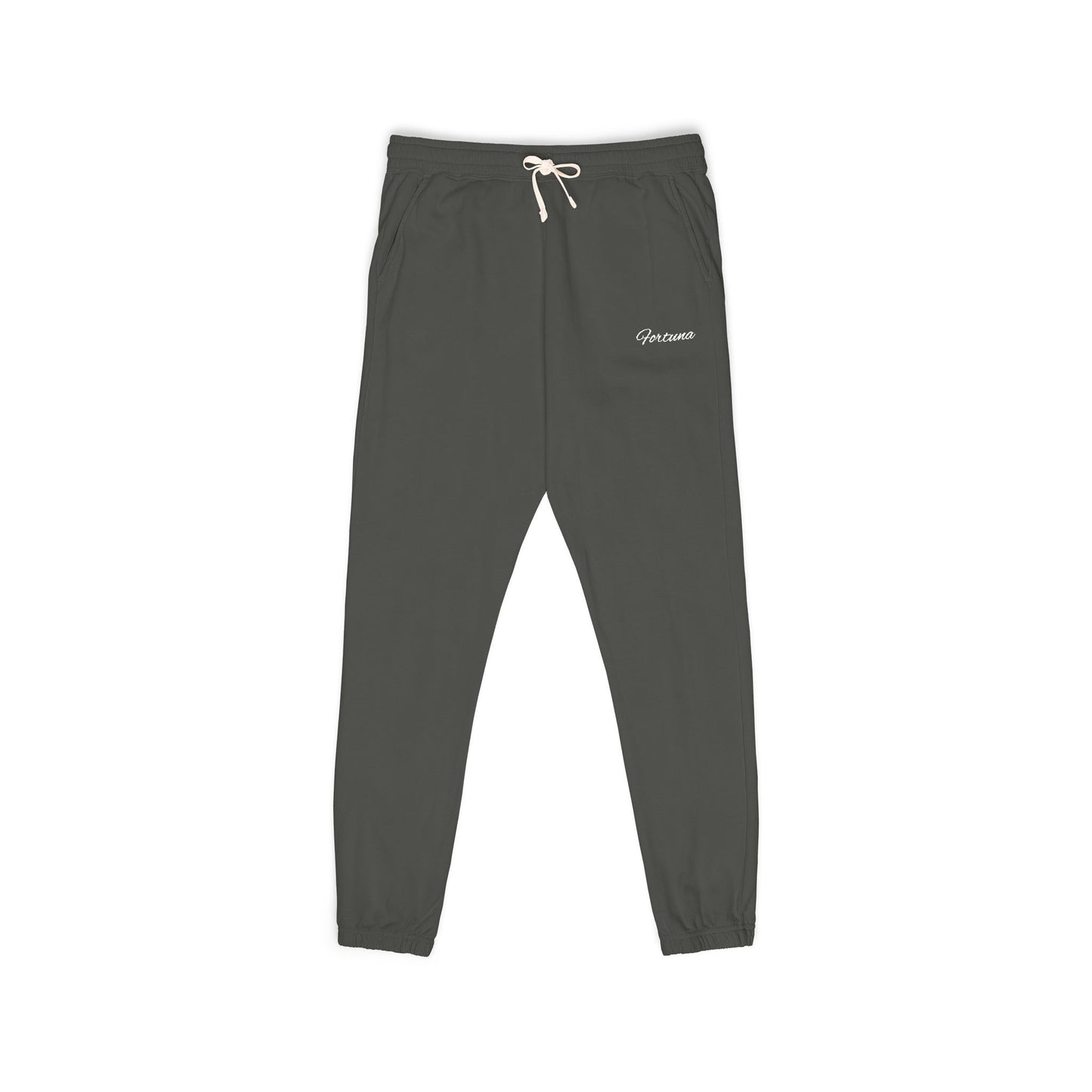 Minimal Script Logo Sweatpants | Garment-Dyed Fleece