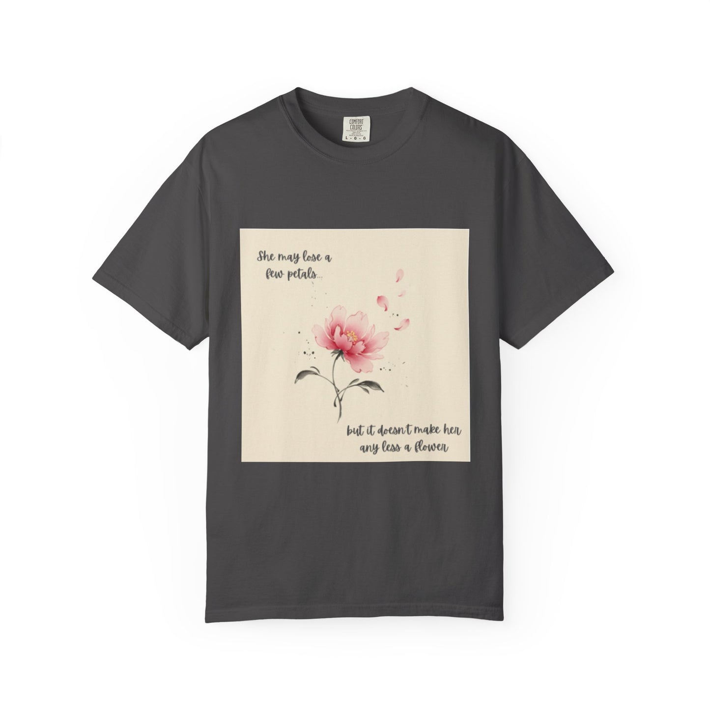 Pink Watercolor Peony Tee | Floral Quote T-shirt