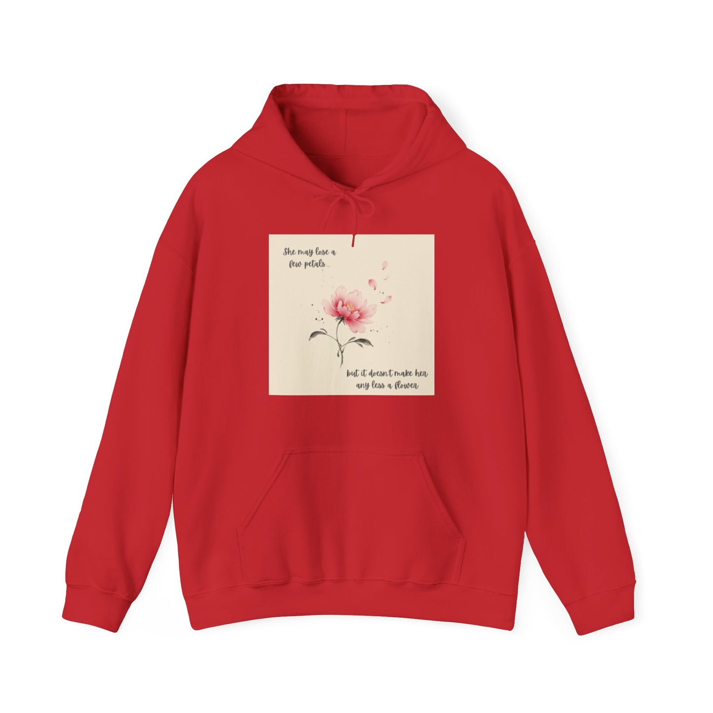 Pink Watercolor Flower hoodie | Inspirational Quote Sweatshirt