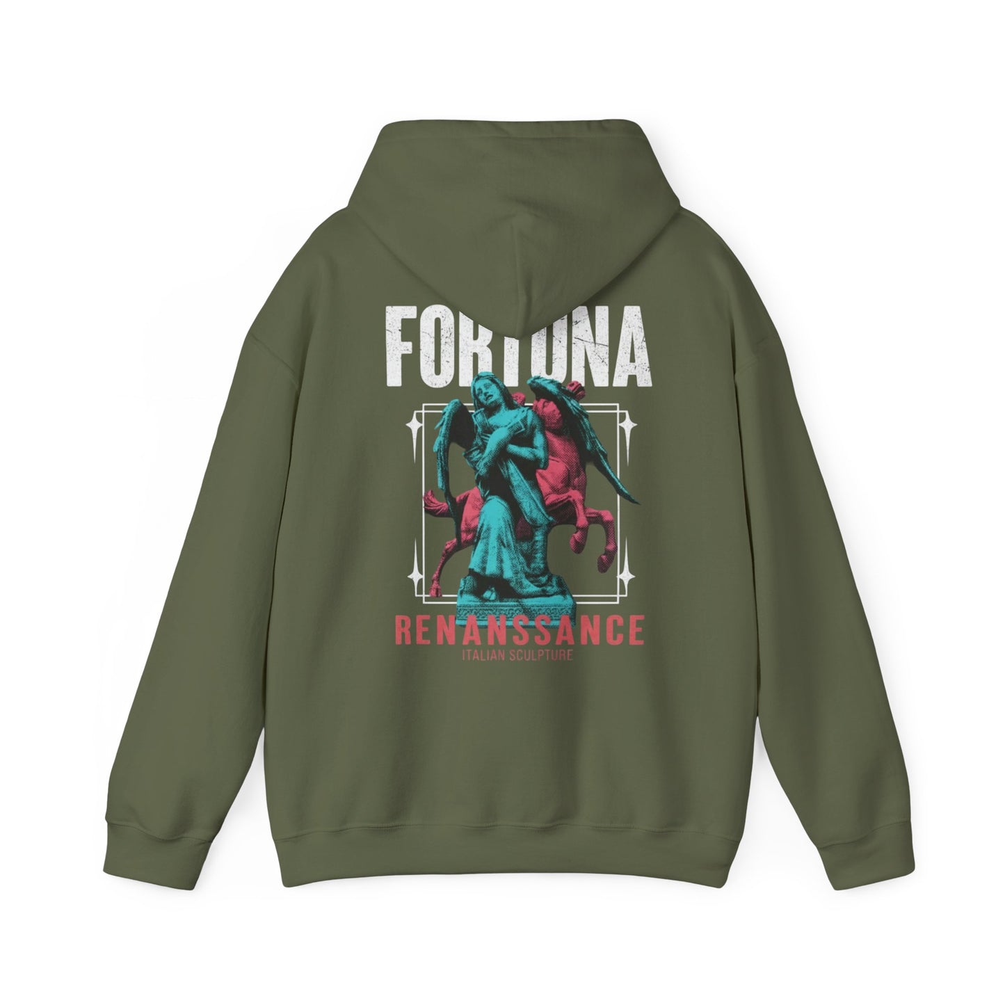 Fortuna Renaissance Hoodie – Vintage Statue Graphic Hooded Sweatshirt